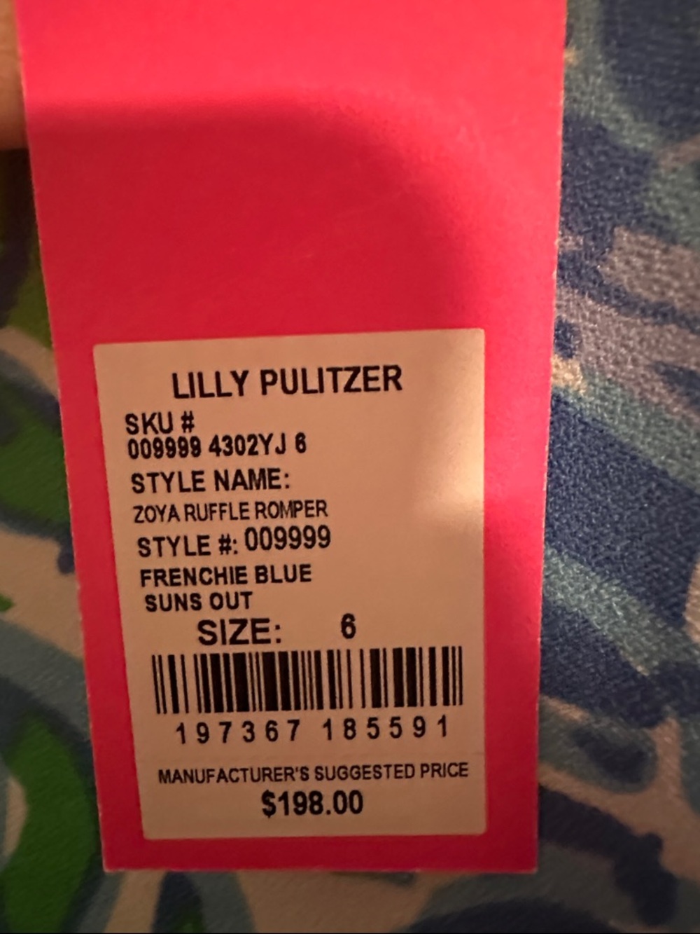 Lilly Pulitzer Zoya Ruffle Romper - Picture 6 of 8